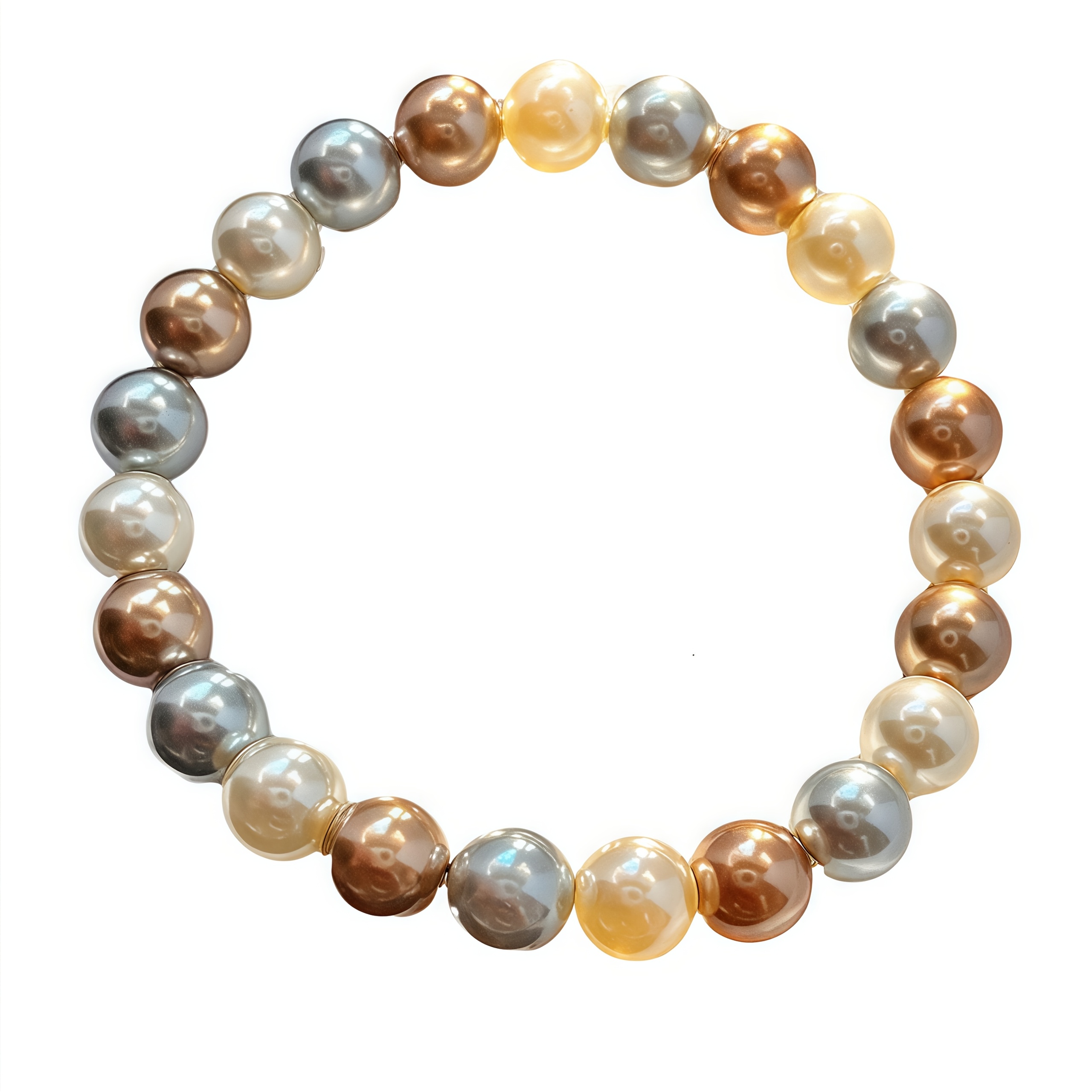 Melad Mixed Gray Pearls Bracelet for Weddings Birthdays